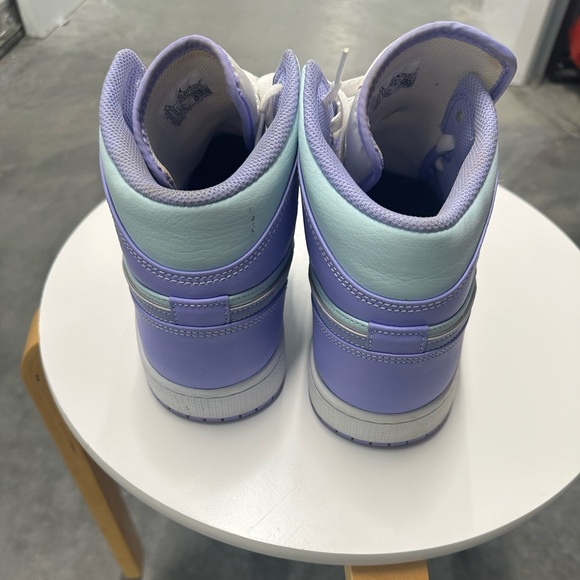 Nike Men's Air Jordan Retro I 1 Mid Purple Aqua Arctic Punch size 10.5 - Picture 6 of 8